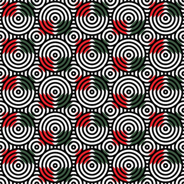 Patrón de círculo geométrico de colores