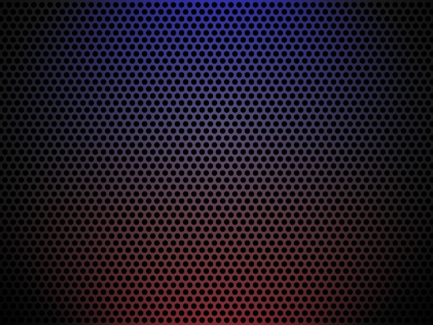 patrón de círculo gris fondo abstracto con efecto de luz roja y azul