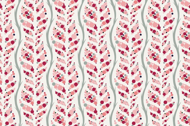 Patrón de círculo de hoja rosa Patrón de hojas transparente de vector fondo patrón de hoja estilo rosa
