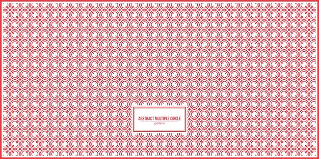 patrón de círculo múltiple abstracto con rojo dominante