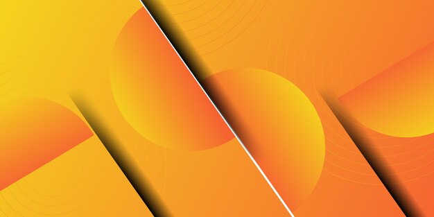 Patrón de círculo naranja fondo gradiente 3D con diseño de patrón simple