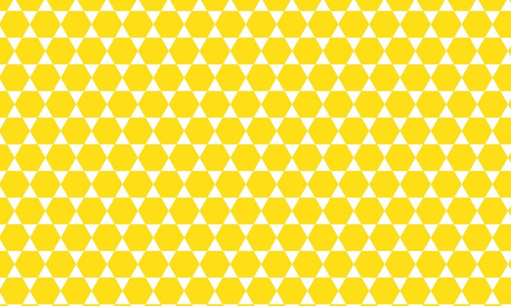 Vector el patrón de círculos amarillos sobre un fondo blanco