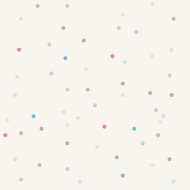 Un patrón de círculos de colores en un fondo beige