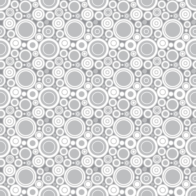 patrón de círculos sin costuras para la imagen vectorial de fondo