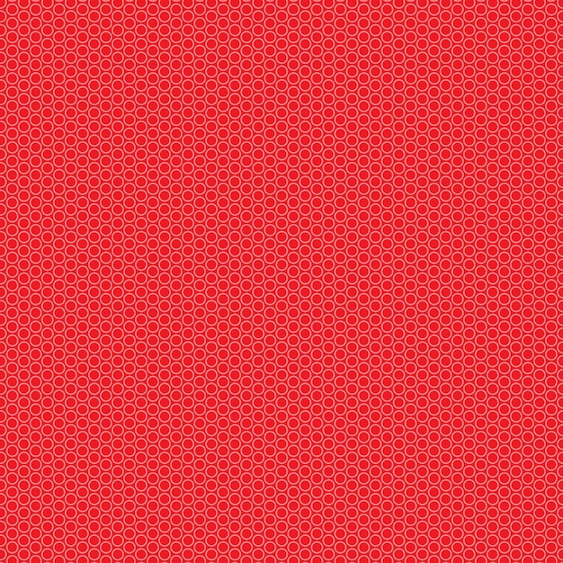 el patrón de los círculos en un fondo rojo