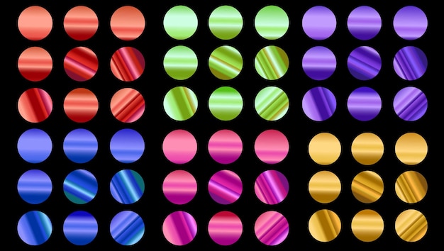 Patrón de círculos gradientes de colores
