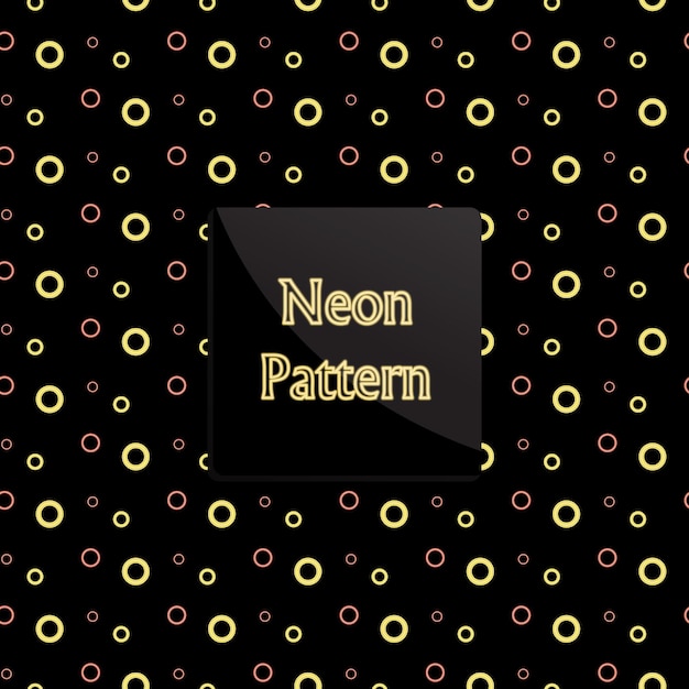 patrón de círculos de neón