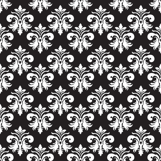 Patrón clásico vectorial oriental fondo abstracto en blanco y negro sin costuras con elemento repetido