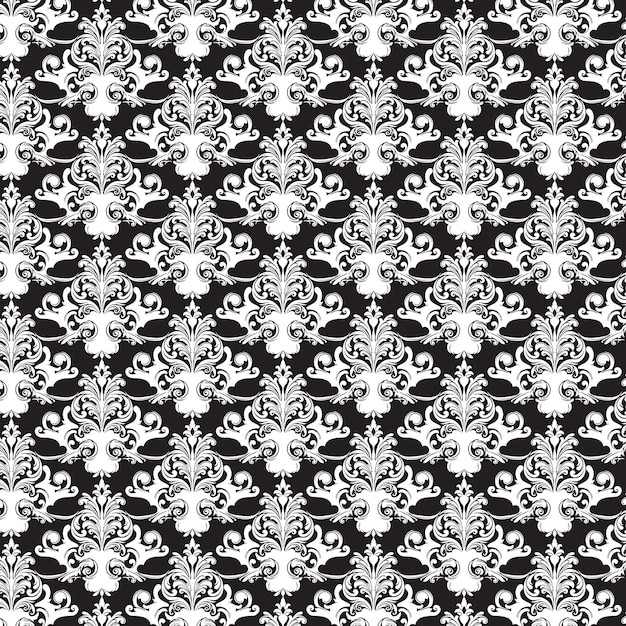 Vector patrón clásico vectorial oriental fondo abstracto en blanco y negro sin costuras con elemento repetido