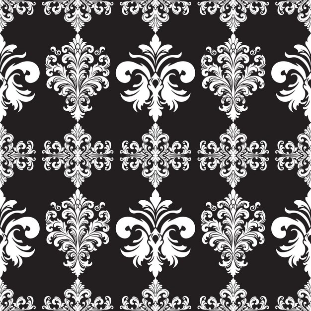 Patrón clásico vectorial oriental fondo abstracto en blanco y negro sin costuras con elemento repetido
