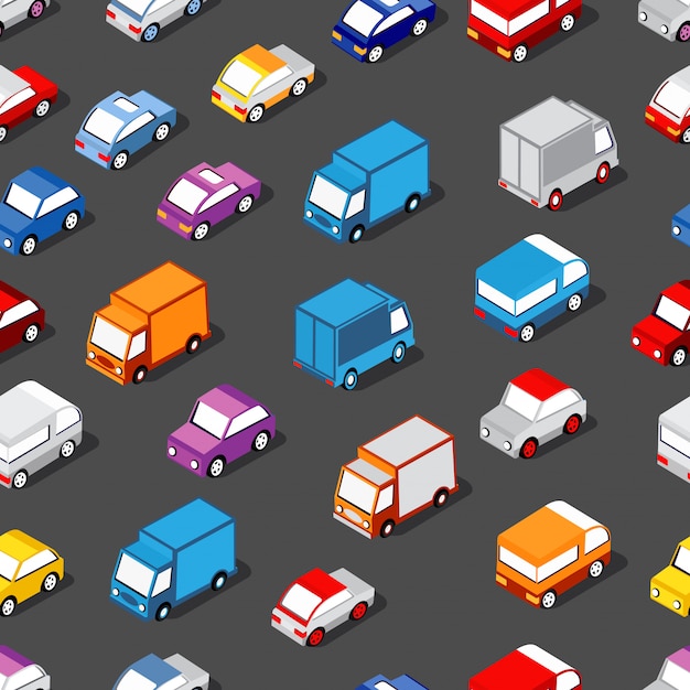 Sin patrón de los coches