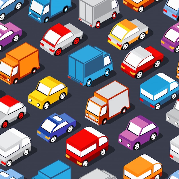 Sin patrón de los coches