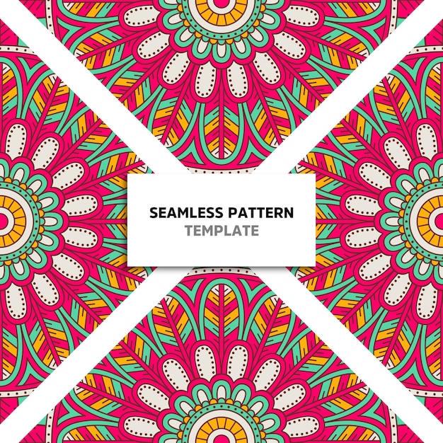 Patrón de color mandala transparente