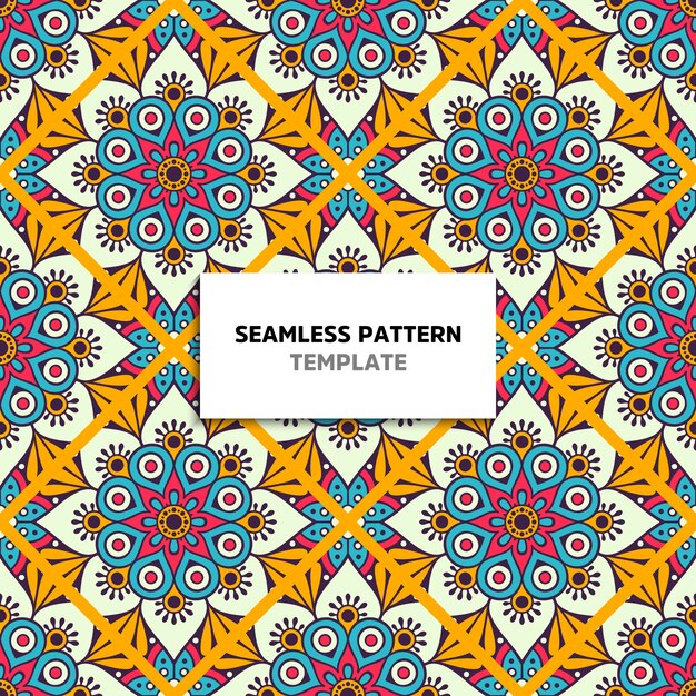 Patrón de color mandala transparente