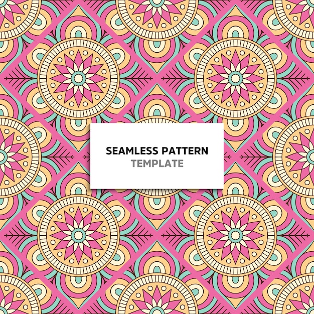 Patrón de color mandala transparente