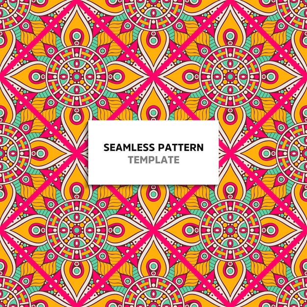 Patrón de color mandala transparente