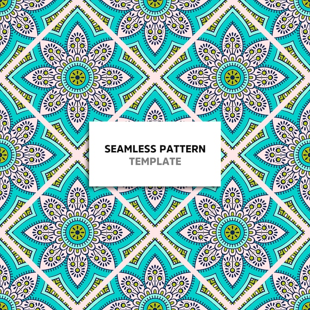 Patrón de color mandala transparente