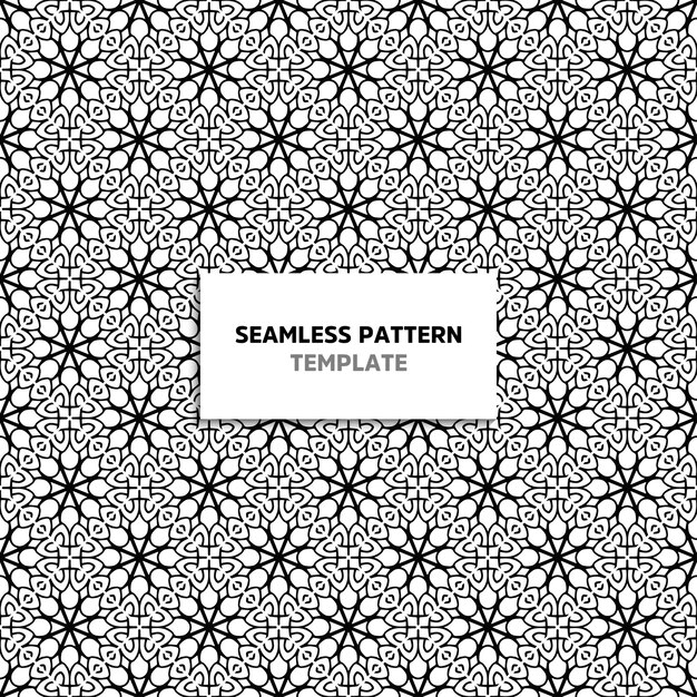 Patrón de color negro mandala transparente