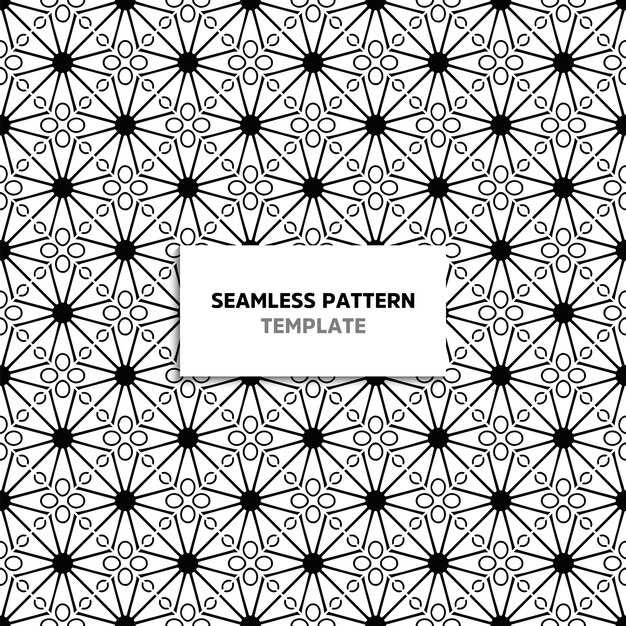 Patrón de color negro mandala transparente