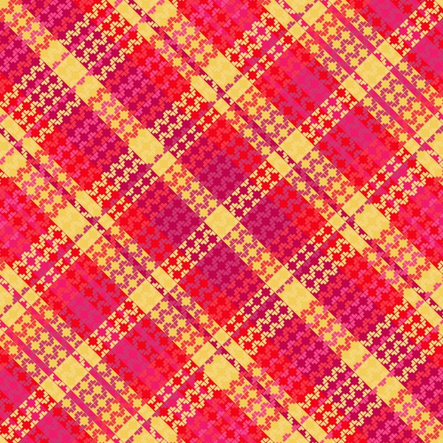Patrón de color retro tartán o plaid