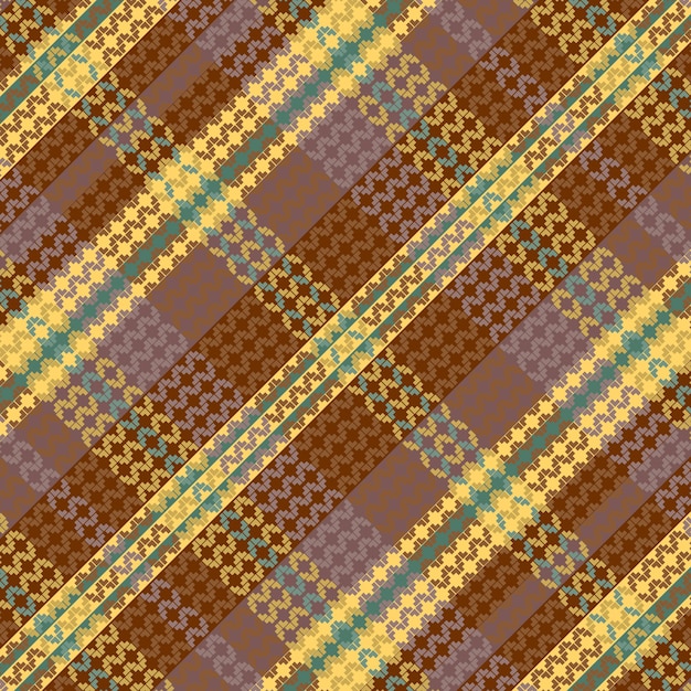 Patrón de color retro tartán o plaid