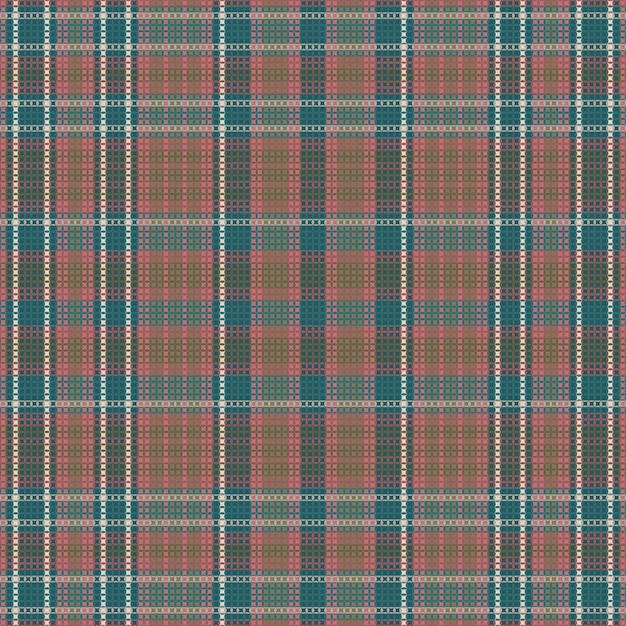Patrón de color retro tartán o plaid