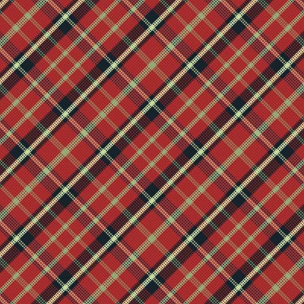 Patrón de color retro tartán o plaid