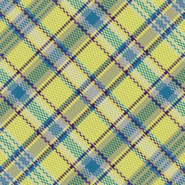 Patrón de color retro tartán o plaid