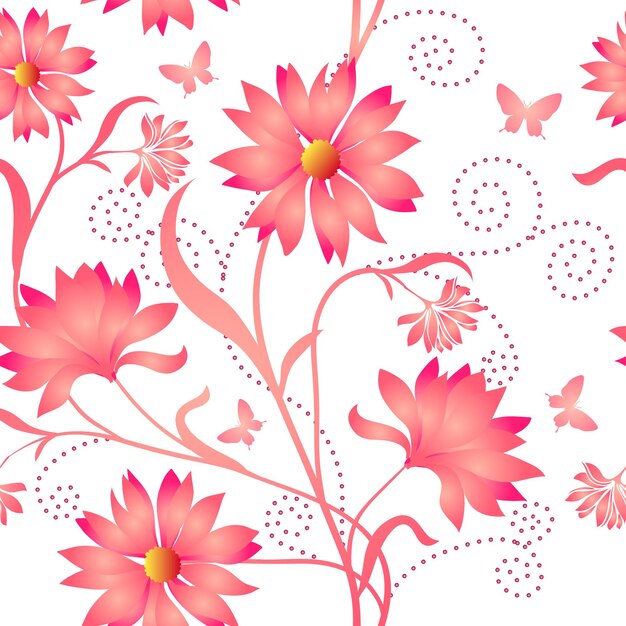 Patrón de color transparente de elegancia en la ilustración de vector de fondo