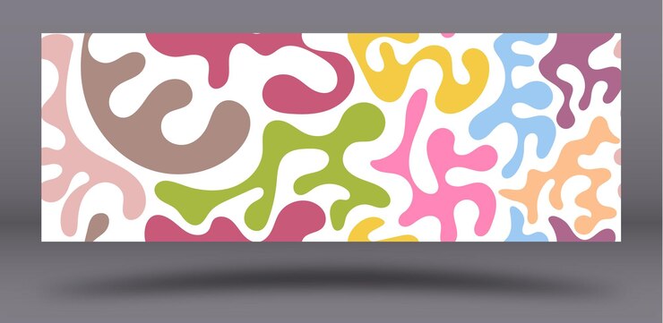 Vector patrón de color transparente con formas carales plantilla para fondos texturas textiles fondos de pantalla