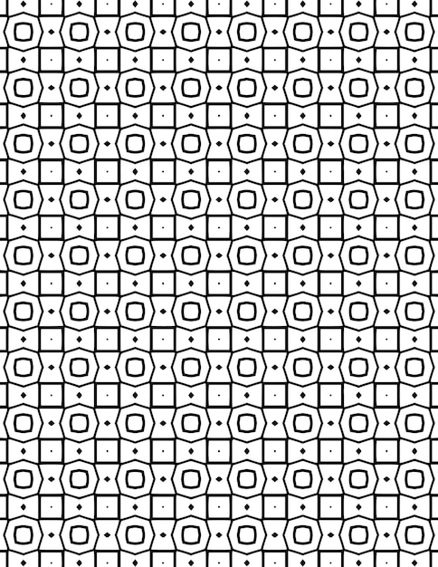 Patrón de coloración geométrica arte lineal negro 103