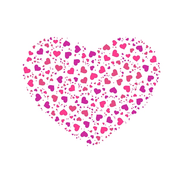 Patrón colores corazón amor