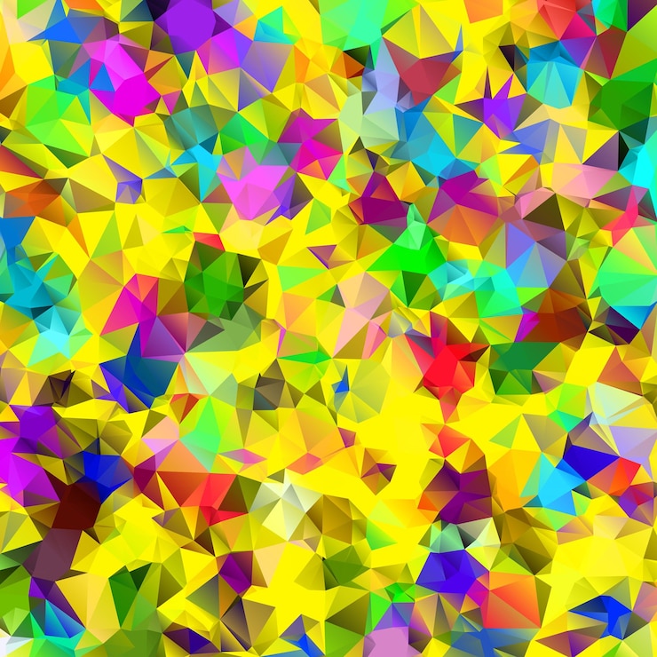 Vector patrón de colores poligonal de triángulos fondo degradado geométrico diseño triangular para diseño de banner de cartel de tarjeta de folleto de plantilla de negocio web
