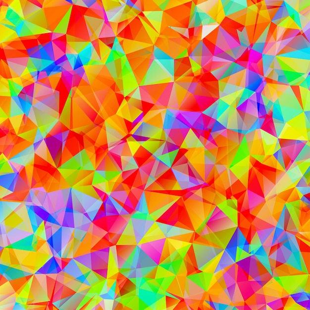 Patrón de colores con triángulos caóticos