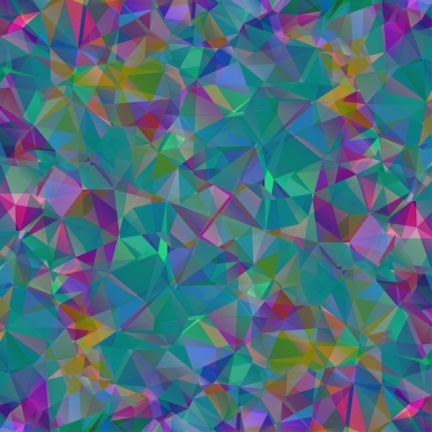 Patrón de colores con triángulos caóticos