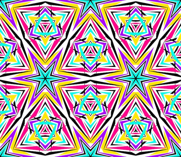un patrón colorido de las estrellas.