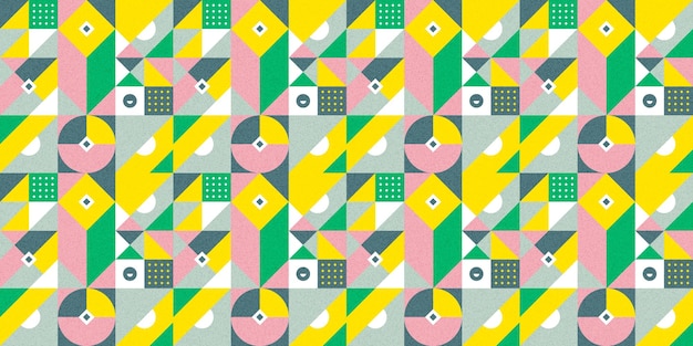 Patrón colorido de forma geométrica para su elemento de diseño de fondo en línea o de impresión