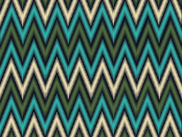 Un patrón colorido con líneas en zigzag.
