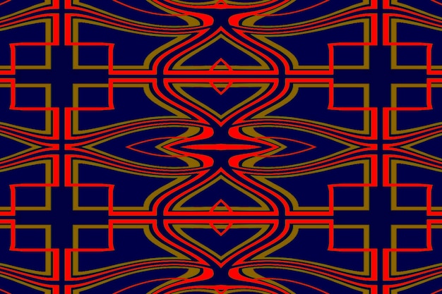 un patrón colorido de las líneas