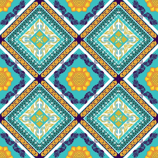 un patrón colorido de los mosaicos