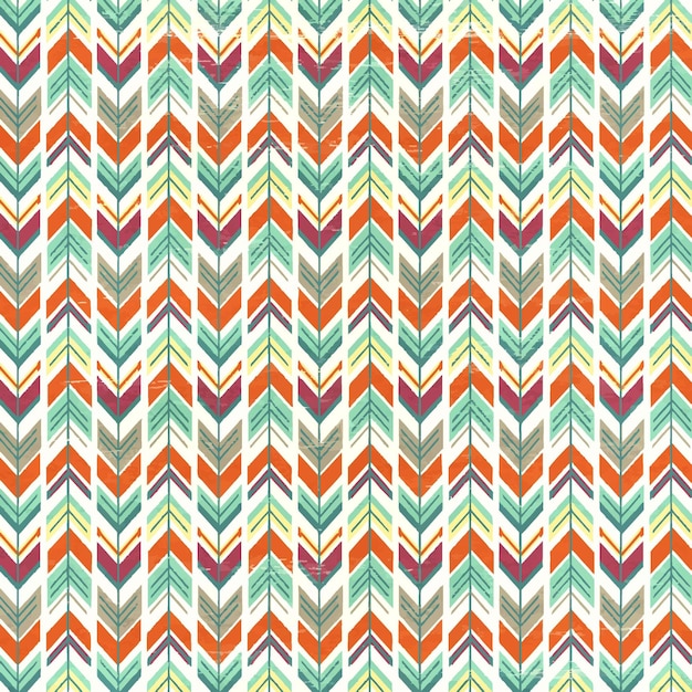 un patrón colorido con rayas en zigzag