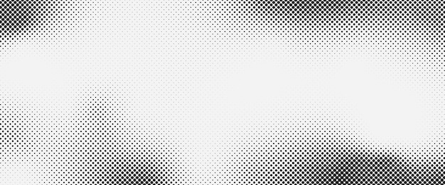 Patrón cómico de punto de medio tono vector grunge pixel ruido de fondo y textura de gradiente de efecto de grano