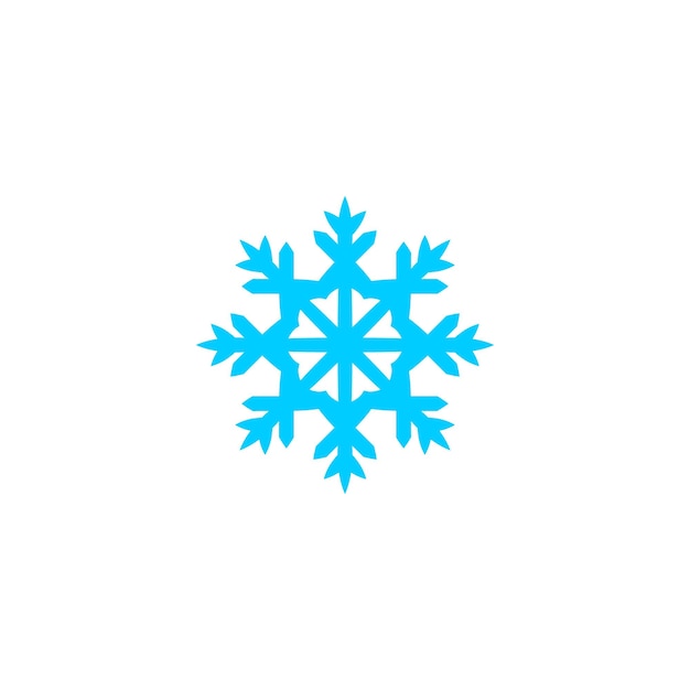 patrón de conjunto de elementos de copo de nieve azul
