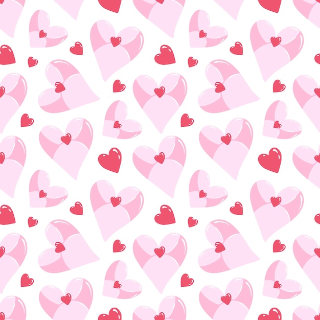 Patrón continuo del día de San Valentín