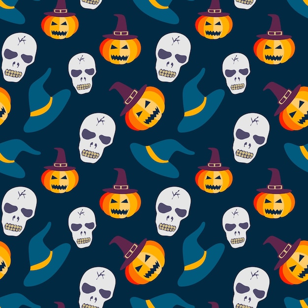 Patrón continuo de halloween