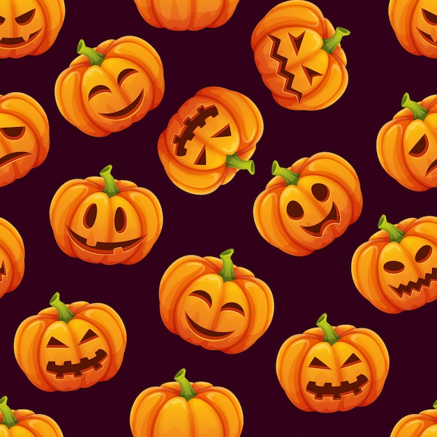Patrón continuo de halloween