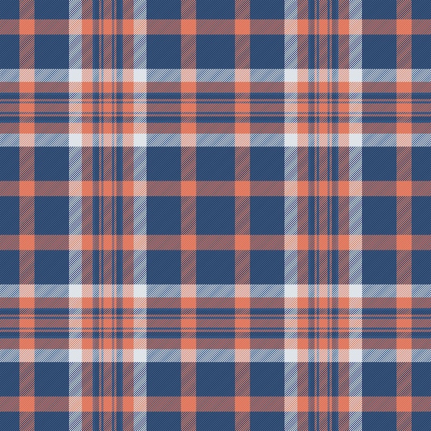 Patrón de control de textura del horizonte Tartan de Pascua textil sin costura Tejido vectorial de fondo de tela al por menor a cuadros en colores azul y rojo
