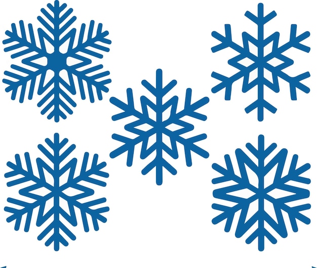 un patrón de copo de nieve azul con copos de nieve en él
