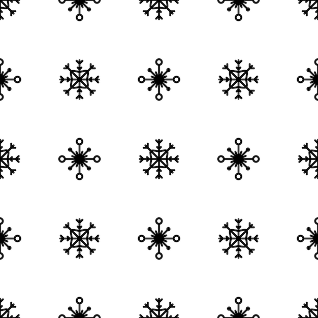 Patrón de copo de nieve patrón de vector de copo de nieve cada copo de nieve se agrupa individualmente