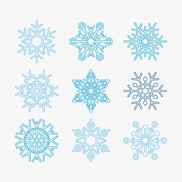patrón de copo de nieve sobre un fondo blanco